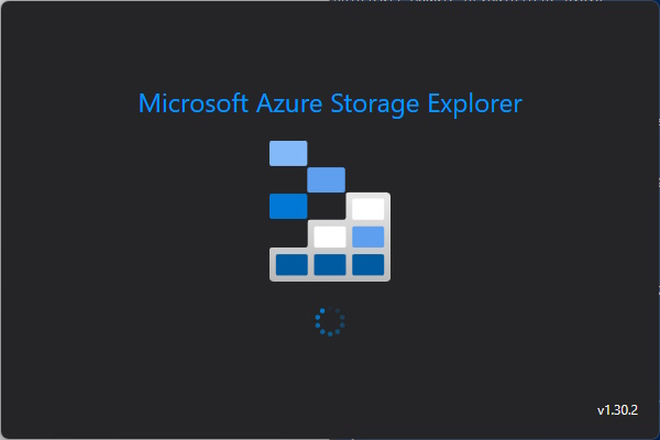 Azure Storage Explorer 1.30.2