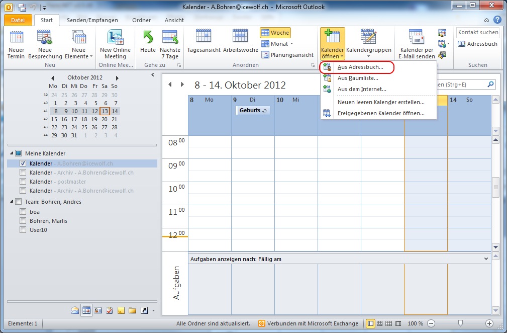 Cool Calendar Features in Outlook 2010 - Icewolf Blog
